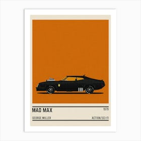 Mad Max Car Movie Art Print