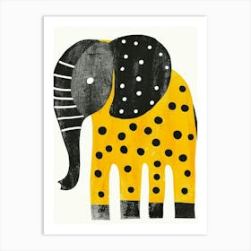 Yellow Elephant 2 Art Print
