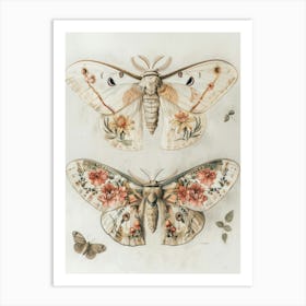 Moths And Butterflies William Morris Style 5 Art Print