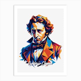 Frederic Chopin 01 Portrait WPAP Pop Art Art Print