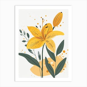 Yellow Lily 9 Art Print