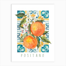 Orange Print Art Print