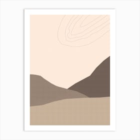 Dry Desert Lands 3 Art Print