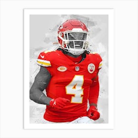 Rashee Rice Kansas City Chiefs Art Print