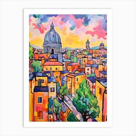 Milan Italy Fauvist Painting Art Print