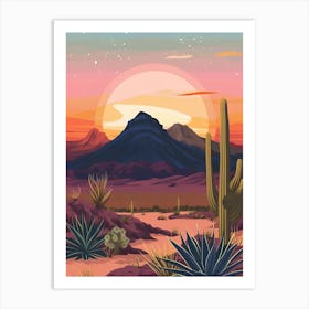 Desert Landscape Art Print