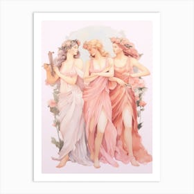 The Muses Watercolour Art Print