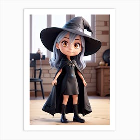 Little Witch 2 Art Print