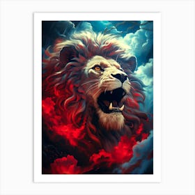Lion In The Sky 4 Art Print