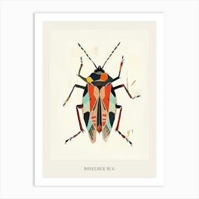 Colourful Insect Illustration Boxelder Bug 8 Poster Art Print