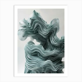 Wave Sculpture Art Print