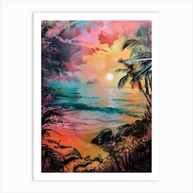 Tropical Sunset 4 Art Print