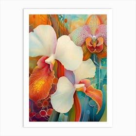 Orchid Grouping Art Print