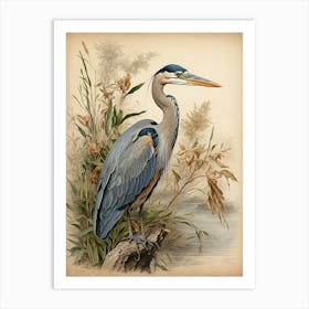 Blue Heron 1 Art Print