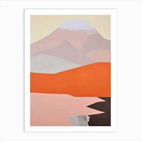 Atacama Desert   South America (Chile), Contemporary Abstract Illustration 3 Art Print