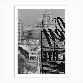 Columbus Circle, Manhattan 1938 Art Print