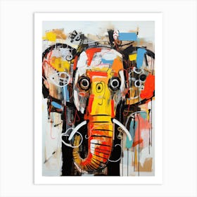 Urban Tusks: Elephant Art Print