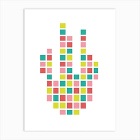 Geometric square Art Print