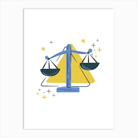 Justice Scales Art Print