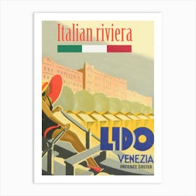 Italian Riviera, Lido In Venice Art Print