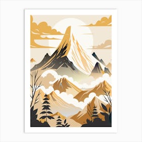 Mountains In The Sky Art Print