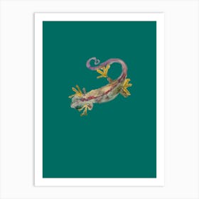 Green Lizard Art Print