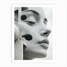 Woman'S Face 13 Art Print