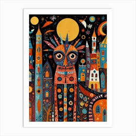 Night In The City 1 Art Print