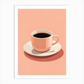 Minimalistic Cup Of Coffee 4 Art Print