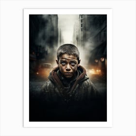 Boy In The City Art Print