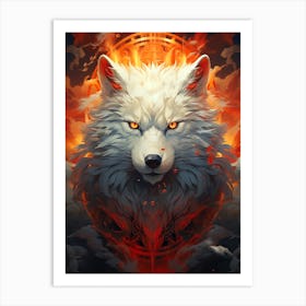 White Wolf Art Print