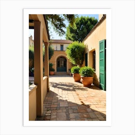 Villa In The Mediterranean Art Print