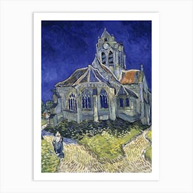 The Church At Auvers By Vincent Van Gogh Art Print