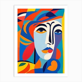 Woman'S Face 11 Art Print