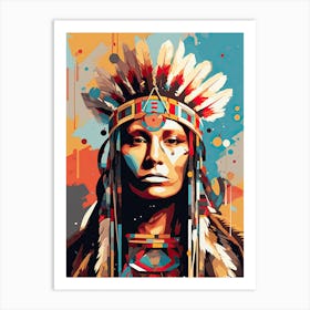 Pop Art Pioneers: Native American Influence Art Print