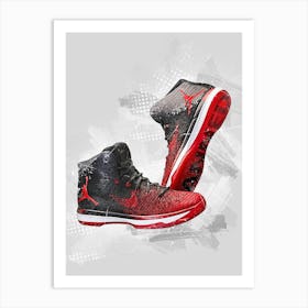 Nike Jordan Xxxi Shoes Art Print