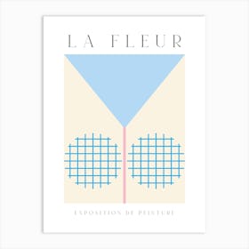 La Fleur Geometric Flowers Poster Art Print