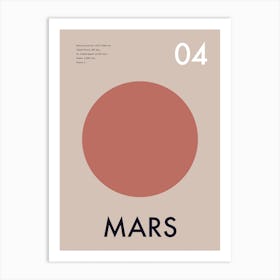 Mars Planet Galactic Art Print