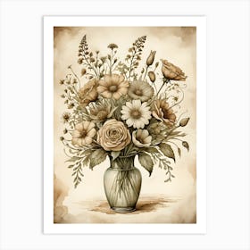 Flowers In A Vase 90 Art Print