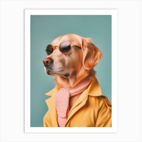 A Golden Retriever Dog 6 Art Print