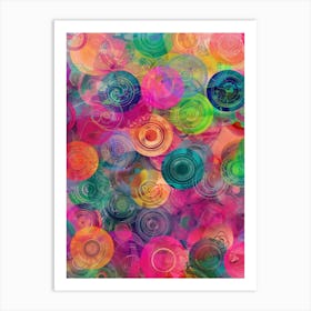 Abstract Circles 81 Art Print