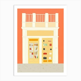 Cadiz The Book Nook Pastel Colours 3 Art Print