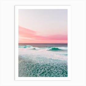 Esperance Beach, Australia Pink Photography 2 Art Print