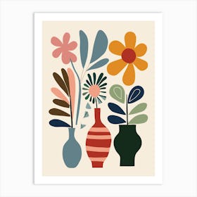 Flowers In Vases Art Print