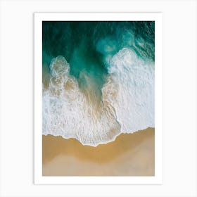 Aerial View Of A Beach 160 Art Print