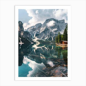 Lake In The Dolomites Art Print