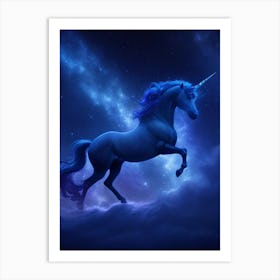 Unicorn In The Sky 4 Art Print