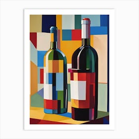 Wine Bottles Art Print