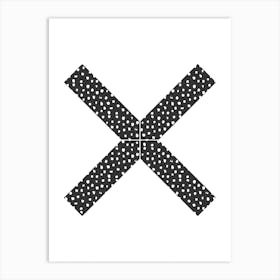 X Dots Art Print