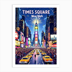 Times Square New York 3 Art Print